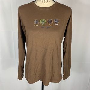 Women’s life is good tree shirt size medium